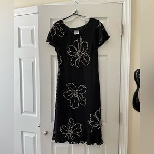 Size 10 Black Floral Dress